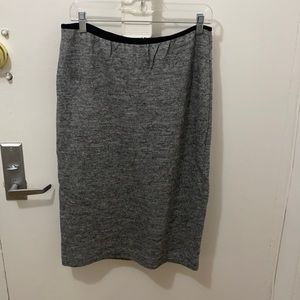 Wool Pencil skirt in Heather Grey
